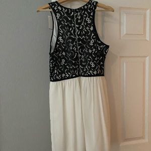 Black and white dress